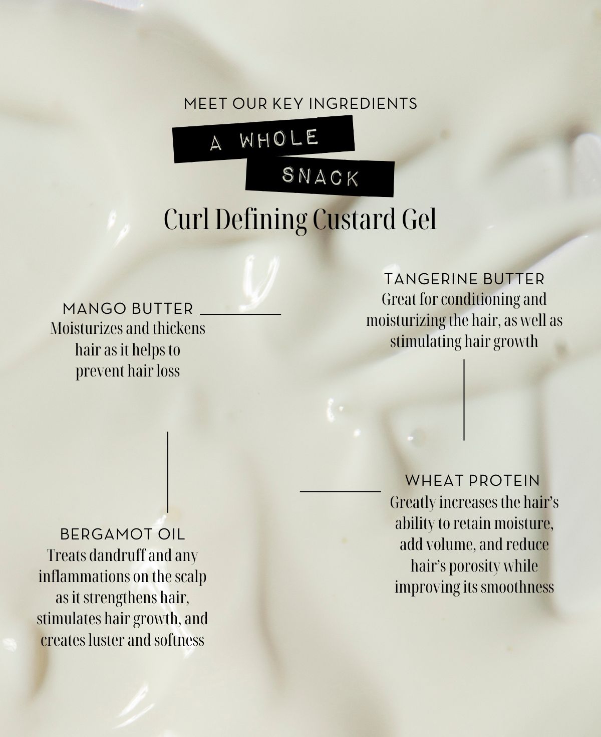 A WHOLE SNACK Curl Defining Custard Gel