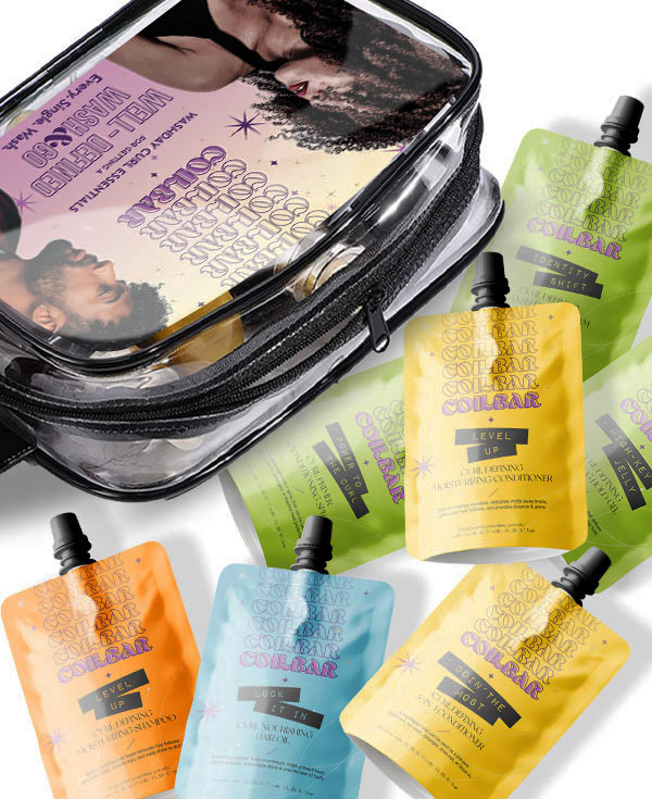 COILBAR Textured Haircare HI DEF MINIBAR - 8-piece starter kit filled with 3.4 oz versions